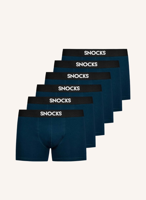 SNOCKS 6er-Pack Boxershorts BLAU