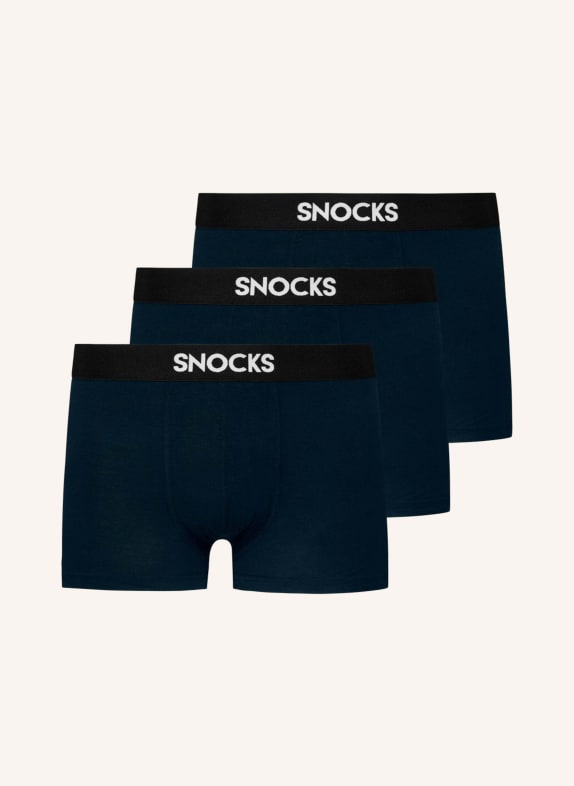 SNOCKS 3er-Pack Modal Boxershorts BLAU