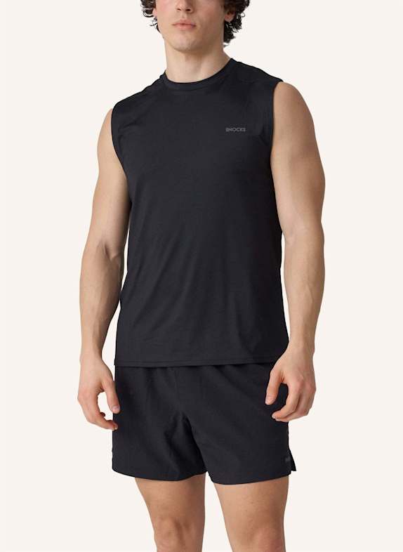 SNOCKS Tank Top Mesh Herren SCHWARZ