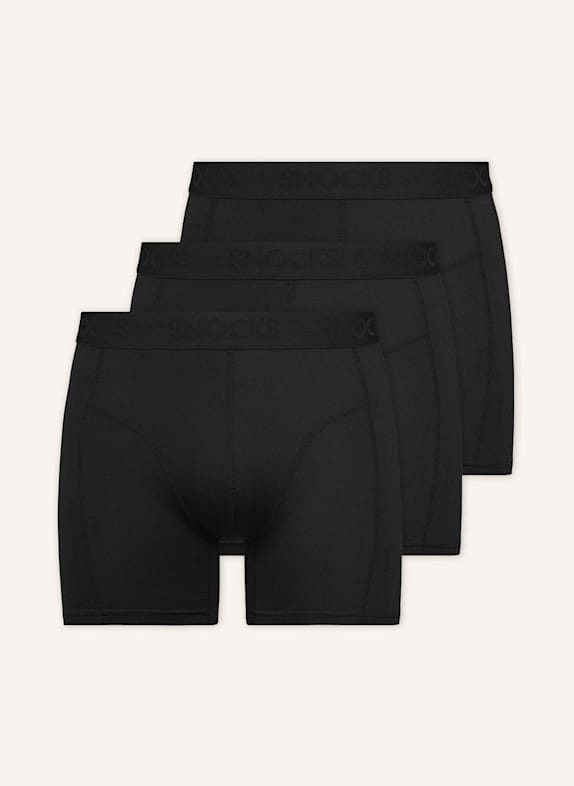 SNOCKS Sport Boxershorts SCHWARZ