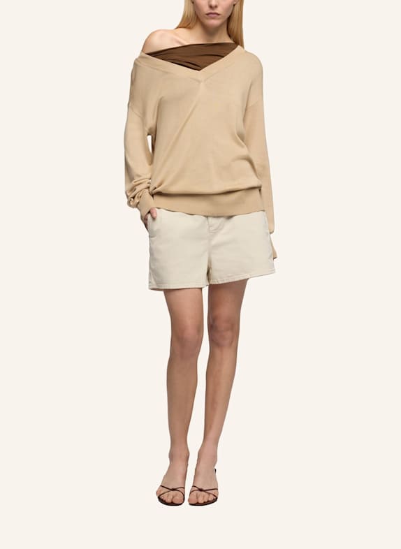 7 for all mankind TROUSER SHORTS BEIGE