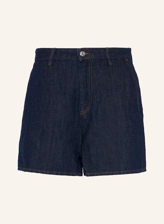 7 for all mankind Jeansshorts mit Leinen BLAU