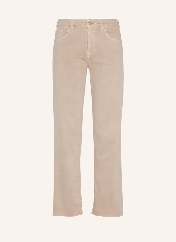 7 for all mankind Straight Jeans CALIE STRAIGHT ANKLE BEIGE