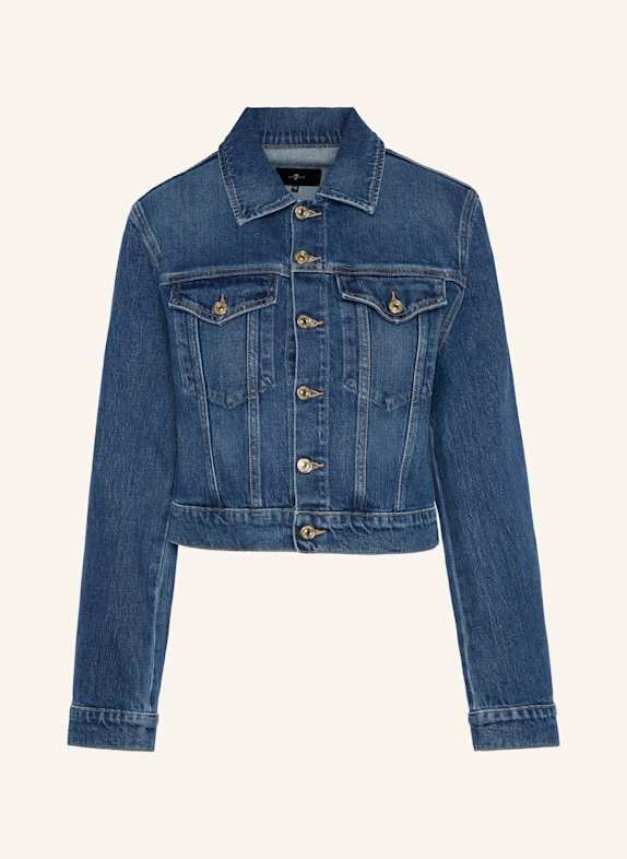 7 for all mankind Denim DARTS SHRUNKEN JACKET BLAU