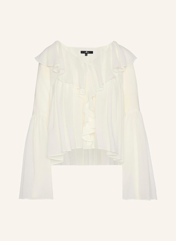 7 for all mankind Woven FLOWY L/S BLOUSE WEISS