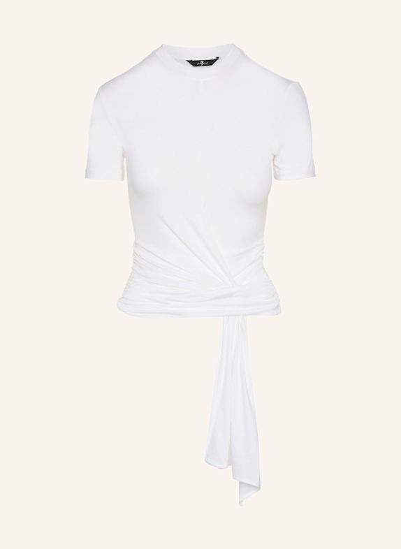 7 for all mankind Knitted FITTED TWIST TEE WEISS