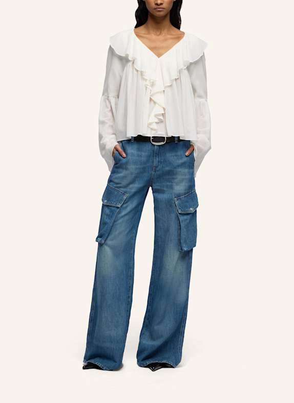 7 for all mankind Jeans CARGO LOTTA met wijde pijpen BLAUW