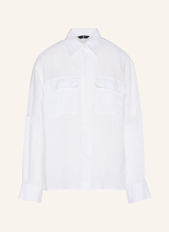 7 for all mankind Woven MILITARY SHIRT WEISS