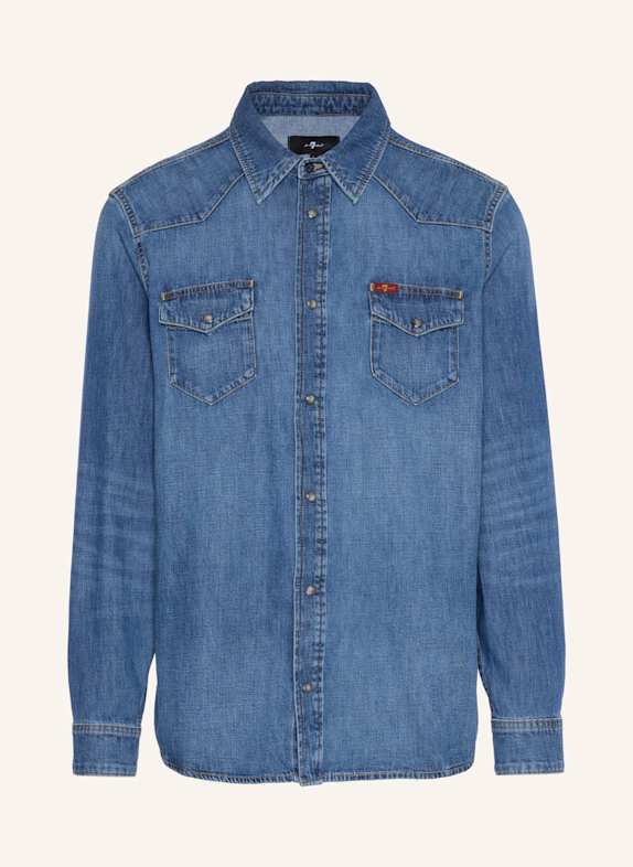 7 for all mankind Denim L/S WESTERN SHIRT BLAU