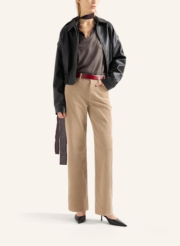 7 for all mankind Pants STOVEPIPE STRAIGHT Straight fit BEIGE