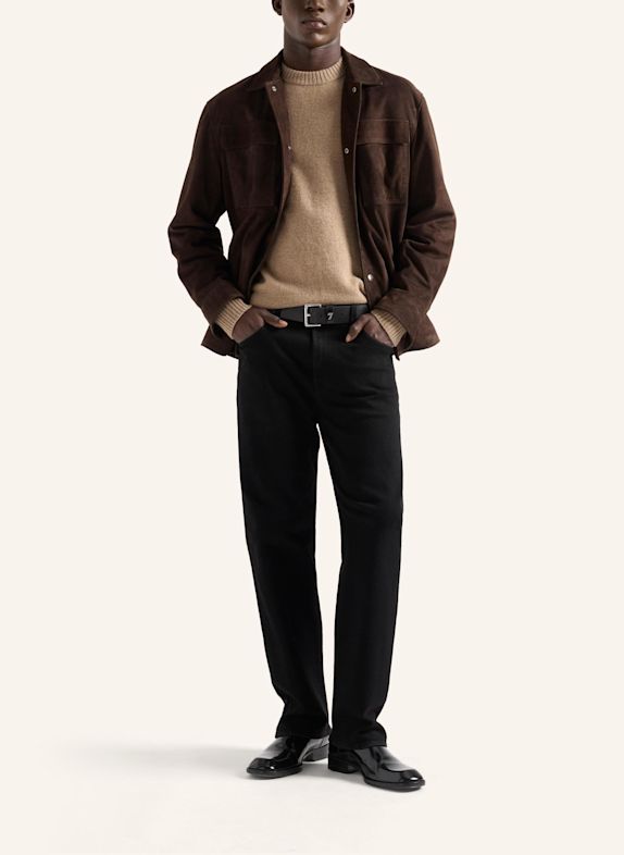 7 for all mankind Broek EASY STRAIGHT Straight fit ZWART