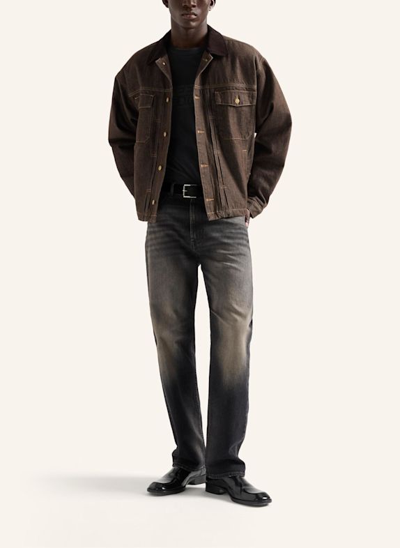 7 for all mankind Gebreid T-shirt met korte mouwen en print ZWART