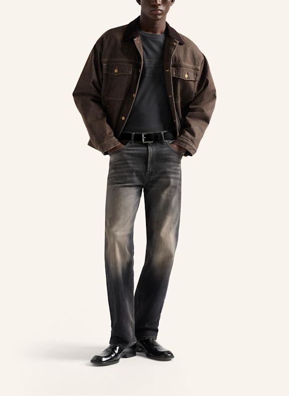 7 for all mankind Broek EASY STRAIGHT Straight fit ZWART
