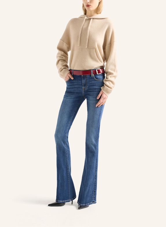 7 for all mankind Knitted COZY HOODIE BEIGE / GRAU
