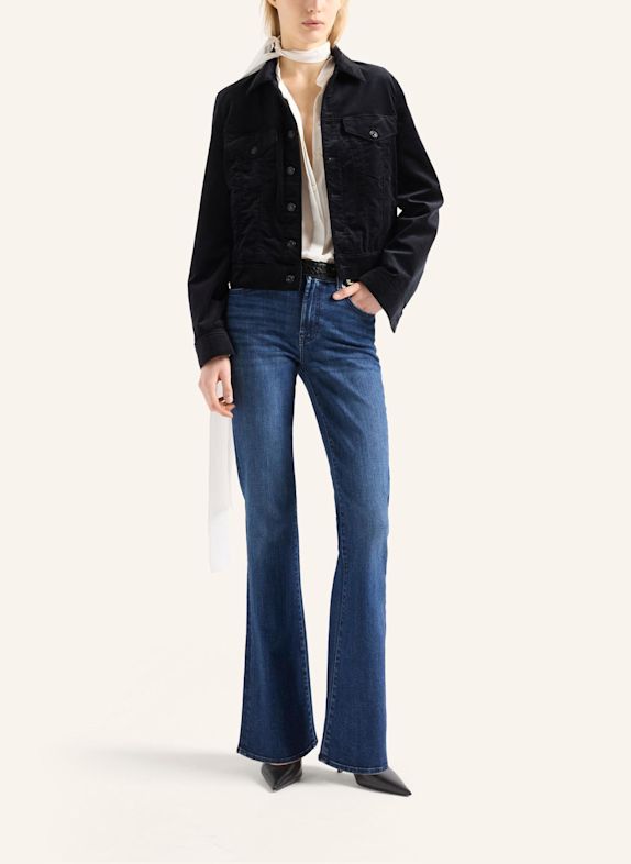 7 for all mankind Denim ADI TRUCKER-jas, getailleerd model ZWART