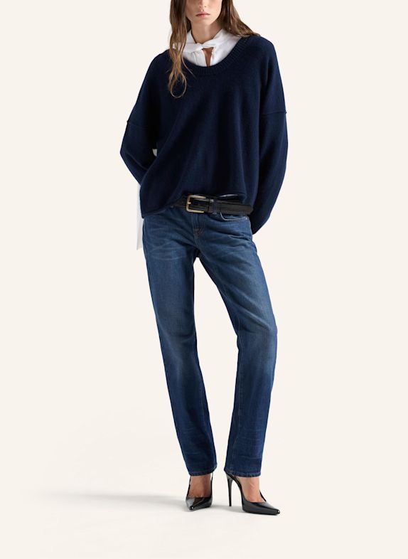 7 for all mankind Gebreide trui met ronde hals BLAUW