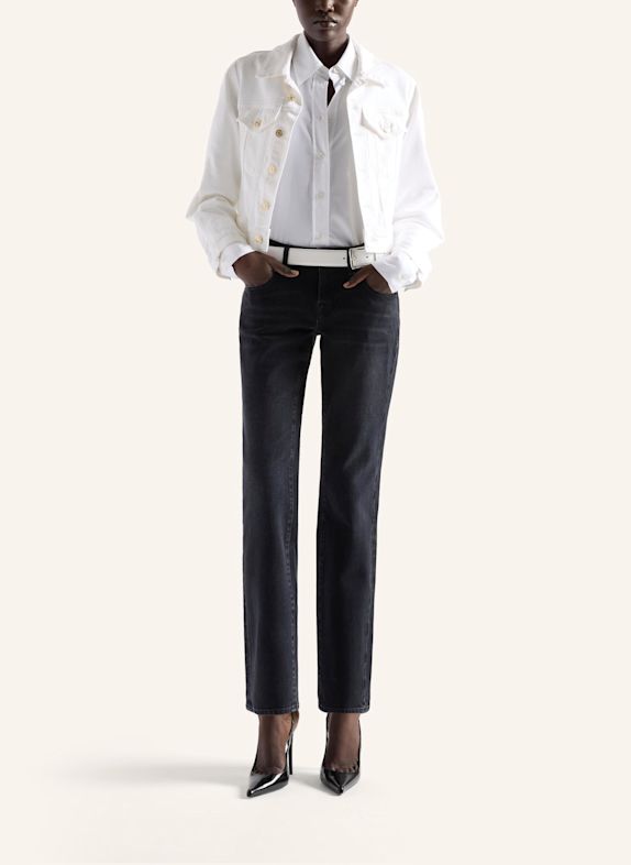 7 for all mankind LOW CIGARETTE Slim-Fit Jeans BLACK