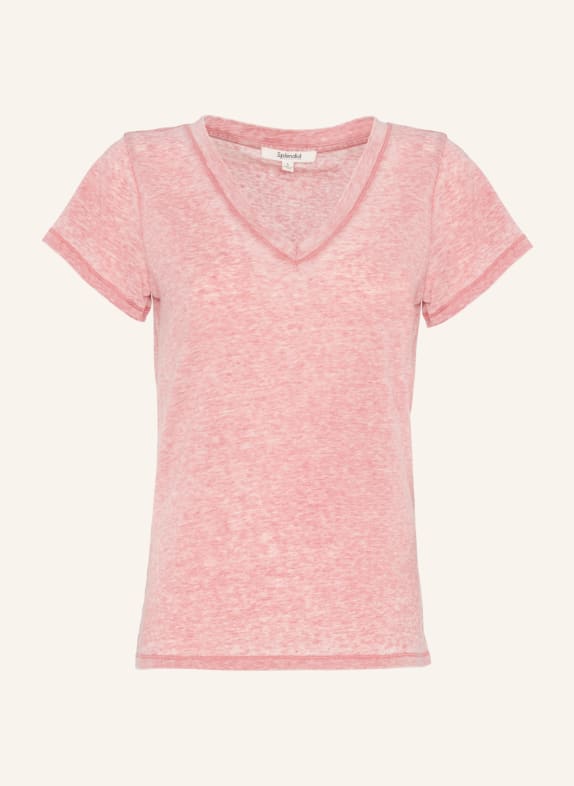 7 for all mankind ANDY V-NECK T-Shirt PINK