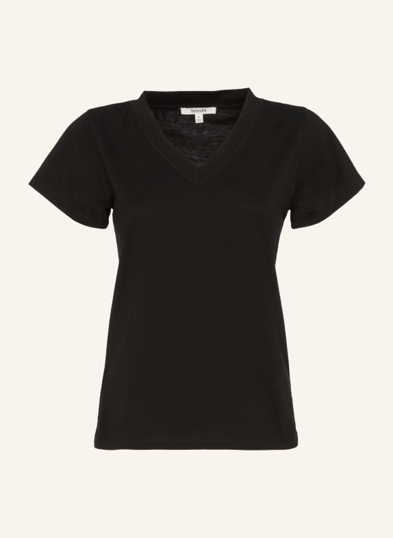7 for all mankind ANDY V-NECK T-Shirt SCHWARZ