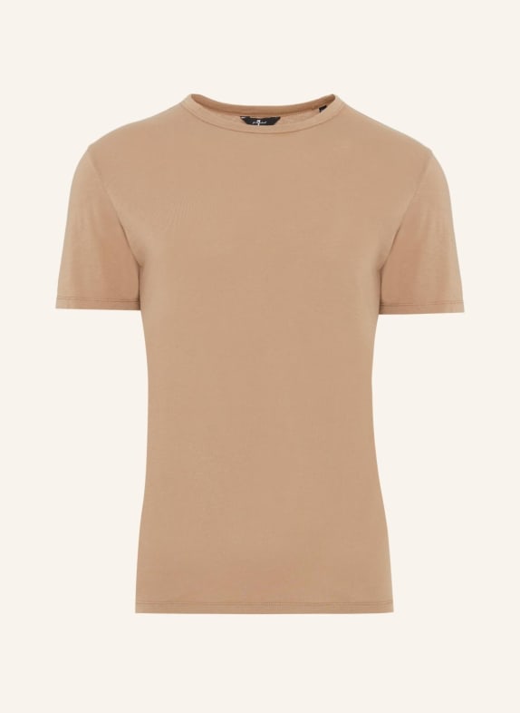 7 for all mankind FEATHERWEIGHT TEE BEIGE