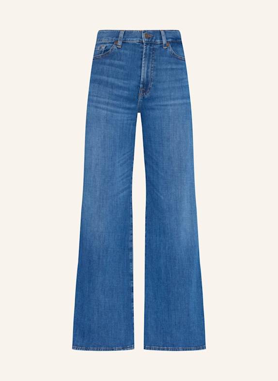 7 for all mankind Jeans LOTTA CROPPED Wide Leg Fit BLAU