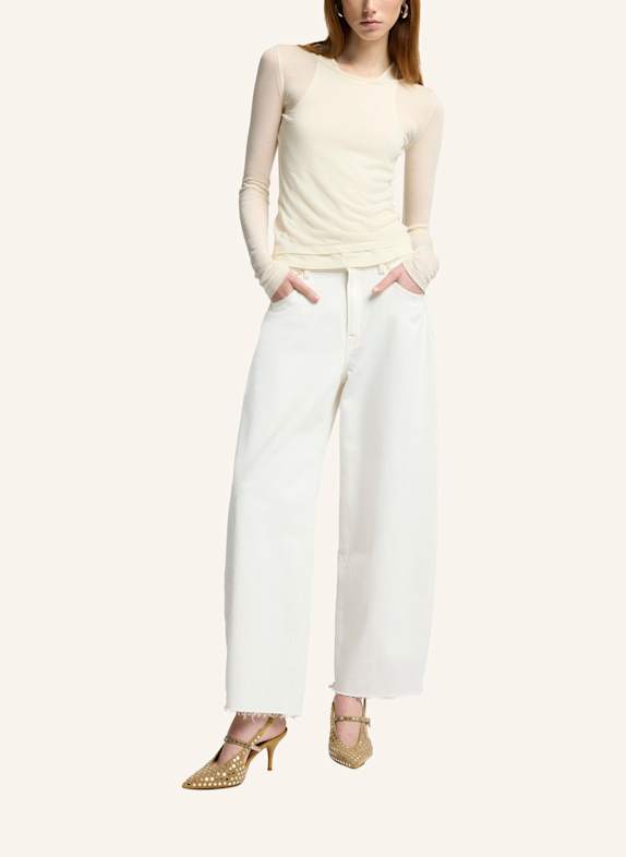 7 for all mankind Jeans BONNIE CURVILINEAR met wijde pijpen WIT