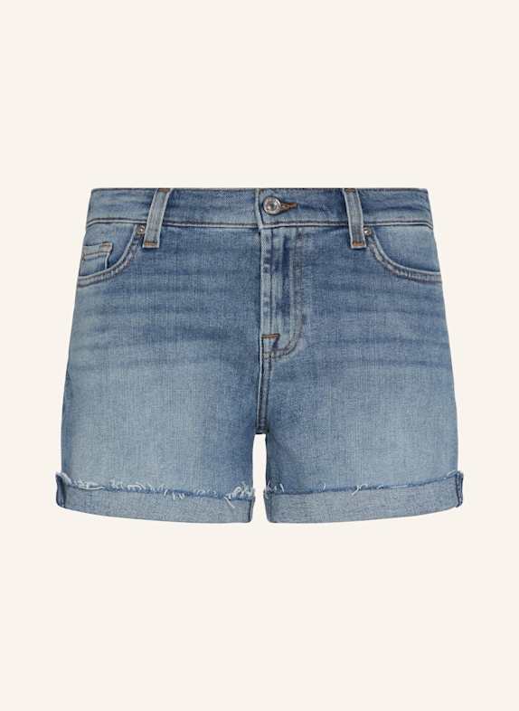 7 for all mankind Jeansshorts MID ROLL BLAU