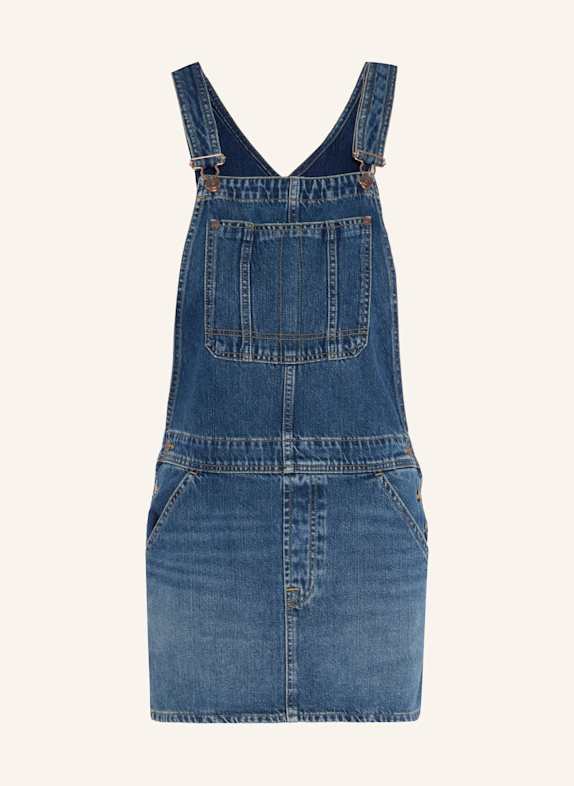 7 for all mankind DUNGARESS Denim Skirt BLAU