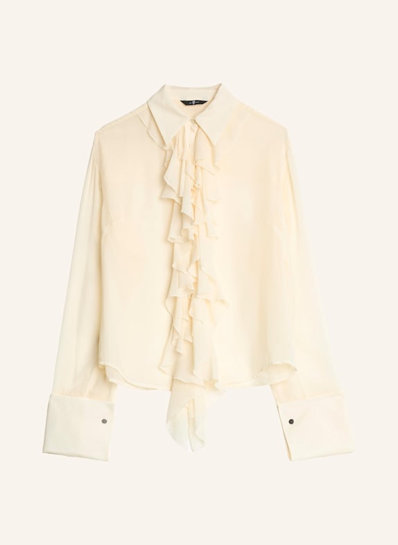 7 for all mankind RUFFLE Shirt ECRU