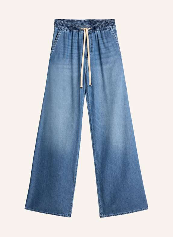 7 for all mankind Pants PULL ON WIDE LEG Wide Leg fit BLAU