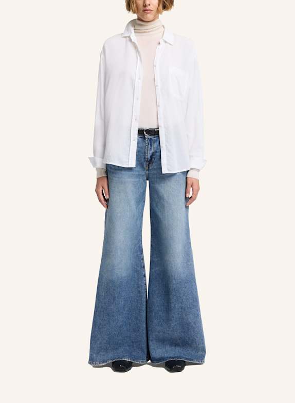 7 for all mankind Jeans WILLOW WIDE met wijde pijpen BLAUW