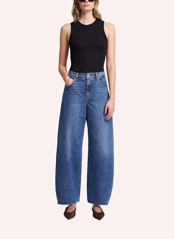 7 for all mankind Jeans BONNIE CURVILINEAR met wijde pijpen BLAUW
