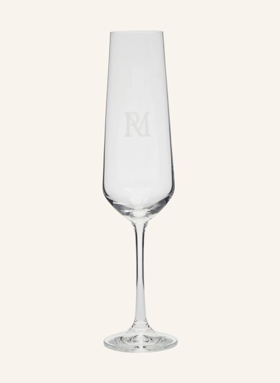 RIVIÈRA MAISON Champagnerglas MONOGRAM WEISS