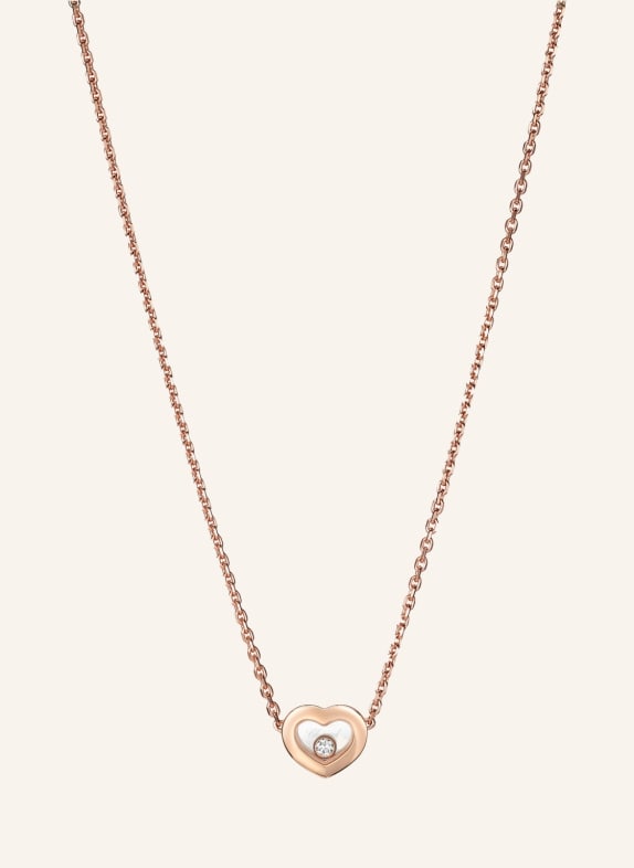 Chopard Halskette HAPPY DIAMONDS ICONS Halskette aus 18 Karat Roségold und Diamanten ROSÉGOLD