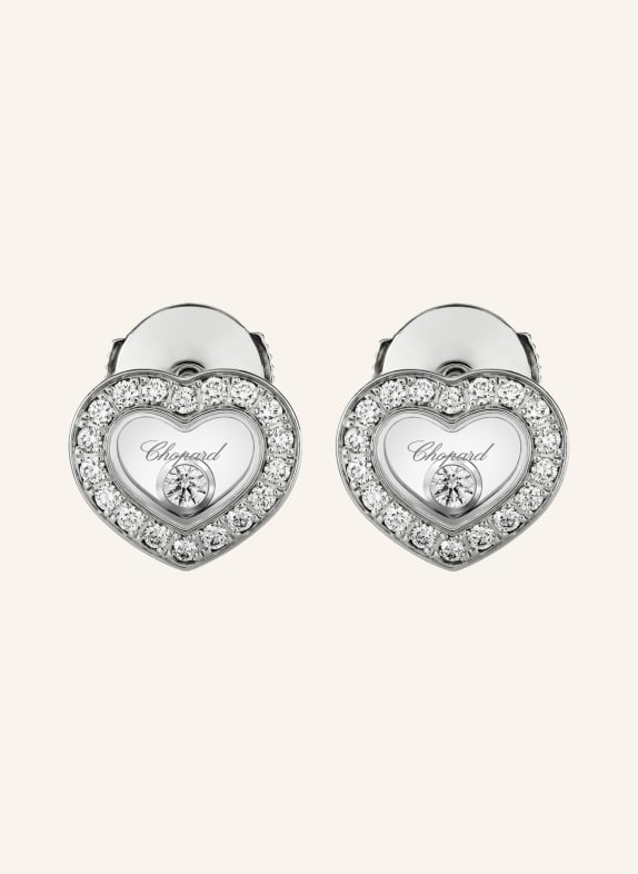 Chopard Ohrring HAPPY DIAMONDS ICONS Ohrringe aus 18 Karat Weißgold und Diamanten WEISSGOLD
