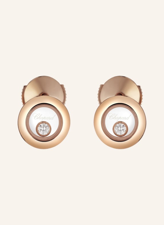Chopard Ohrring HAPPY DIAMONDS ICONS Ohrringe aus 18 Karat Roségold und Diamanten ROSÉGOLD