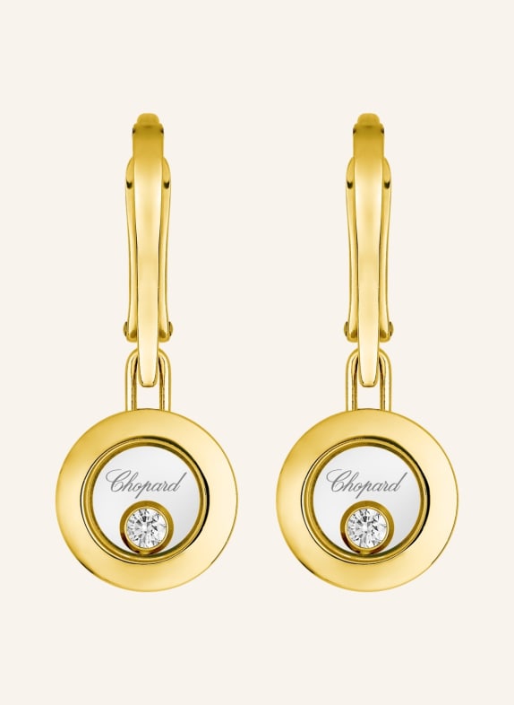 Chopard Ohrring HAPPY DIAMONDS ICONS Ohrringe aus 18 Karat Gelbgold und Diamanten GOLD