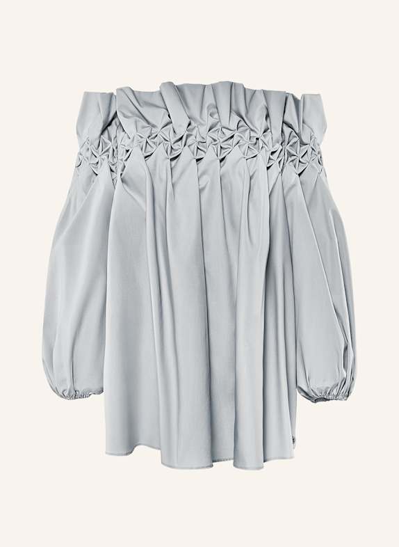 ARMARGENTUM Cold-Shoulder Bluse EUPHORIA mit 3/4-Arm HELLBLAU