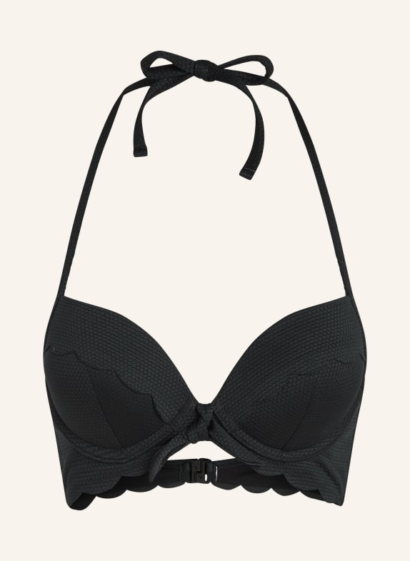 hunkemöller Push-Up-Bikini-Top SCALLOP SCHWARZ