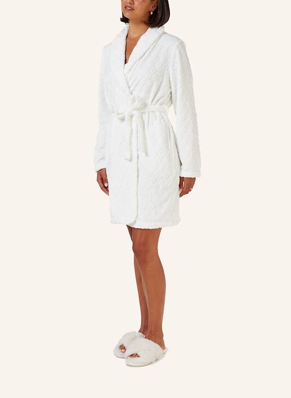 hunkemöller Bademantel FLEECE WEISS