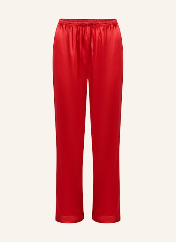 hunkemöller Schlafhose SATIN ROT