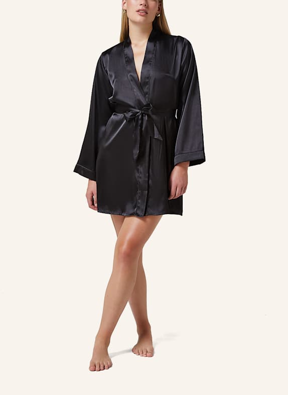 hunkemöller Kimono SATIN SCHWARZ