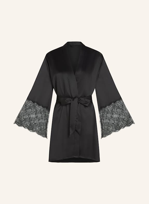 hunkemöller Kimono SATIN SCHWARZ