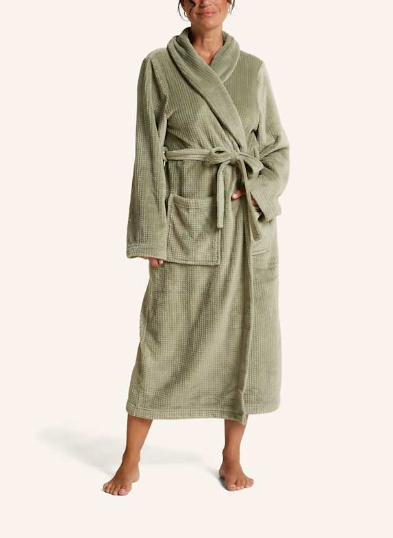 hunkemöller Bademantel FLEECE GRÜN