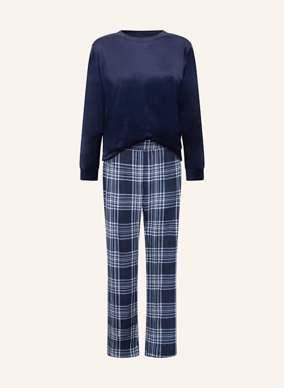 hunkemöller Schlafanzug VELVET BLAU