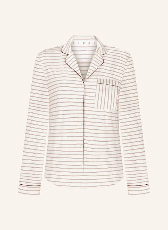 hunkemöller Pyjama-Jacke JERSEY ESSENTIAL WEISS