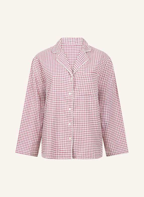 hunkemöller Pyjama-Jacke FLANNEL LILA
