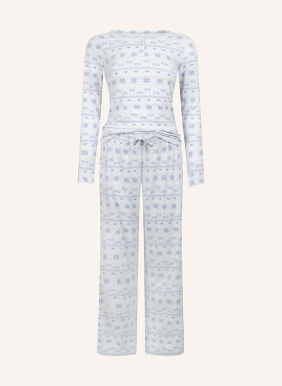 hunkemöller Schlafanzug FAIRISLE BLAU