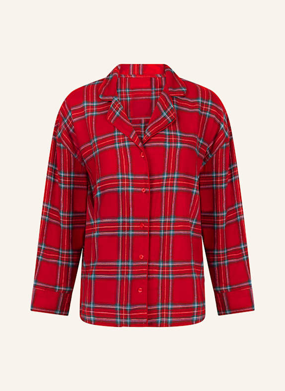 hunkemöller Schalfshirt FLANNEL ROT