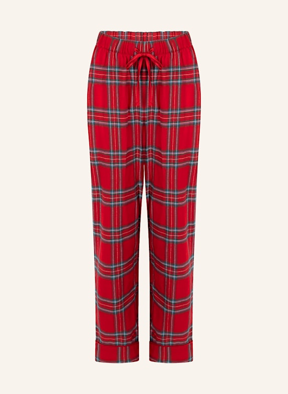 hunkemöller Schlafhose FLANNEL ROT
